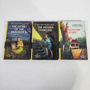 Nancy Drew Mystery Stories Books 1-3 Matte Picture Cover Grosset & Dunlap 1974